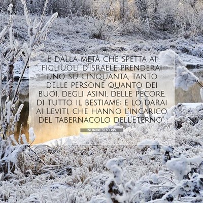 Numeri 31:30 Versetto della Bibbia Spiegato