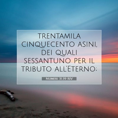 Numeri 31:39 Versetto della Bibbia Spiegato