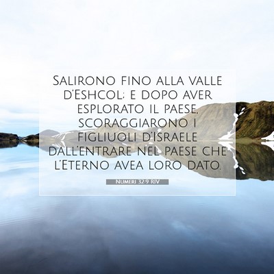 Numeri 32:9 Versetto della Bibbia Spiegato