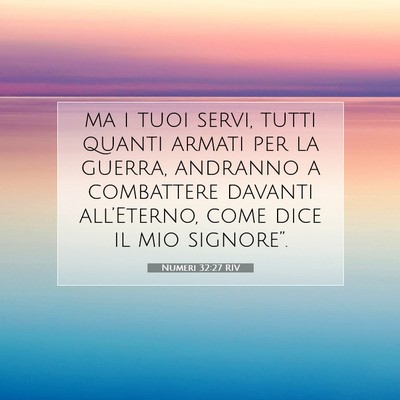 Numeri 32:27 Versetto della Bibbia Spiegato