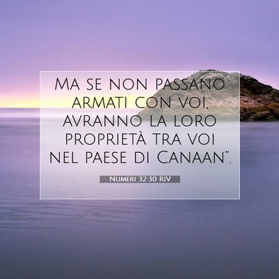 Numeri 32:30 Versetto della Bibbia Spiegato