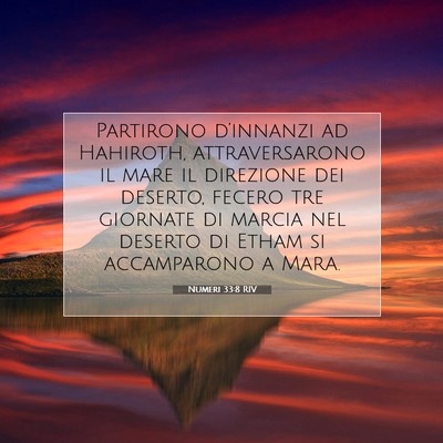 Numeri 33:8 Versetto della Bibbia Spiegato