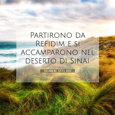 Numeri 33:15 Versetto della Bibbia Spiegato