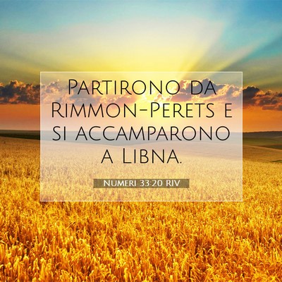 Numeri 33:20 Versetto della Bibbia Spiegato