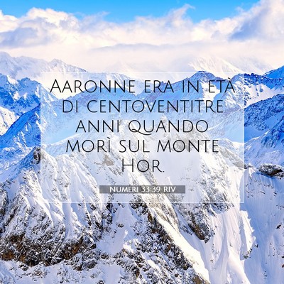 Numeri 33:39 Versetto della Bibbia Spiegato