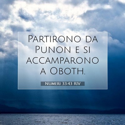 Numeri 33:43 Versetto della Bibbia Spiegato