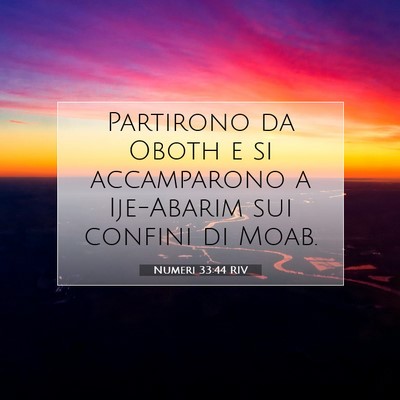 Numeri 33:44 Versetto della Bibbia Spiegato