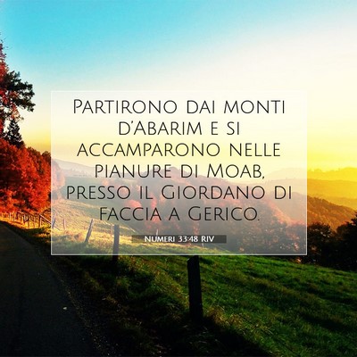 Numeri 33:48 Versetto della Bibbia Spiegato