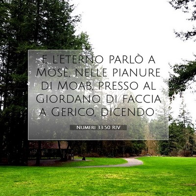 Numeri 33:50 RIV Immagine del Versetto della Bibbia