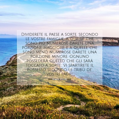 Numeri 33:54 Versetto della Bibbia Spiegato