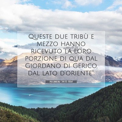 Numeri 34:15 Versetto della Bibbia Spiegato