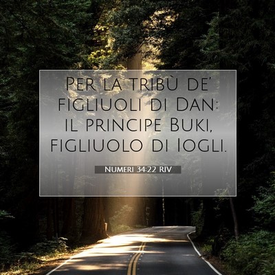 Numeri 34:22 Versetto della Bibbia Spiegato