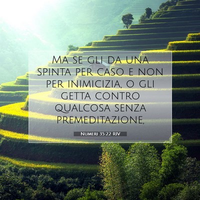 Numeri 35:22 Versetto della Bibbia Spiegato