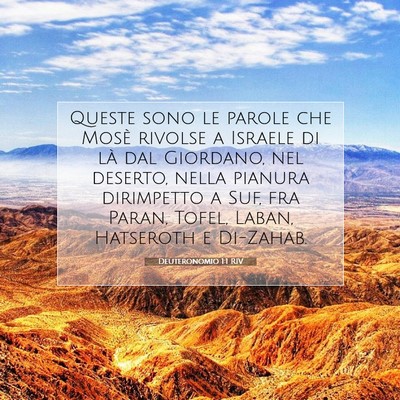 Deuteronomio 1:1 Versetto della Bibbia Spiegato