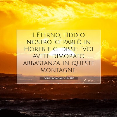 Deuteronomio 1:6 Versetto della Bibbia Spiegato