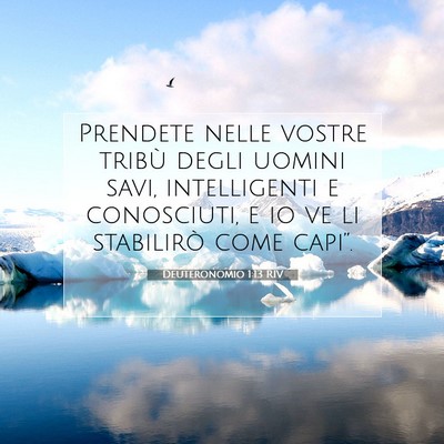 Deuteronomio 1:13 Versetto della Bibbia Spiegato