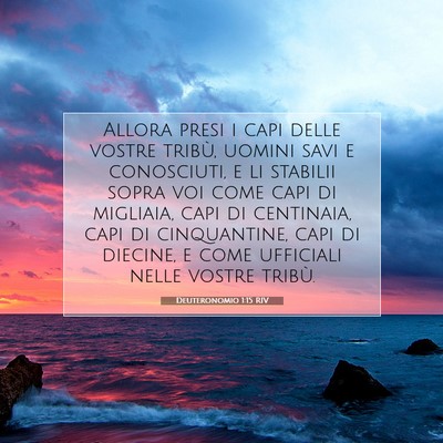 Deuteronomio 1:15 Versetto della Bibbia Spiegato