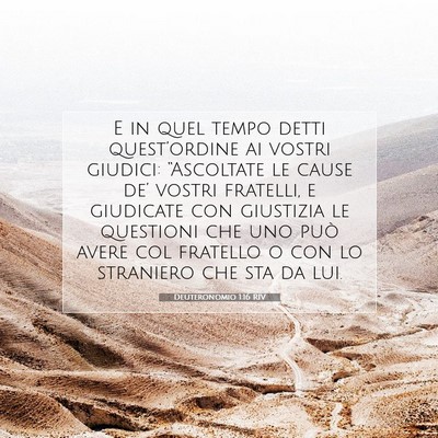 Deuteronomio 1:16 Versetto della Bibbia Spiegato