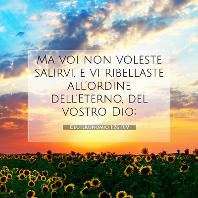 Deuteronomio 1:26 Versetto della Bibbia Spiegato