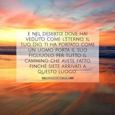Deuteronomio 1:31 Versetto della Bibbia Spiegato