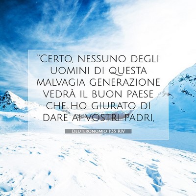 Deuteronomio 1:35 Versetto della Bibbia Spiegato