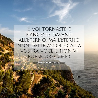 Deuteronomio 1:45 Versetto della Bibbia Spiegato