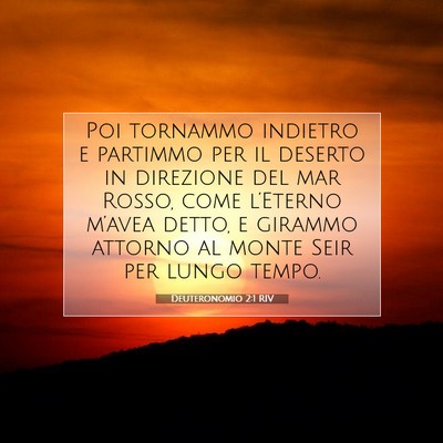 Deuteronomio 2:1 Versetto della Bibbia Spiegato
