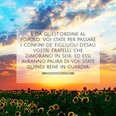 Deuteronomio 2:4 RIV Immagine del Versetto della Bibbia