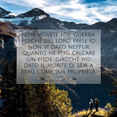 Deuteronomio 2:5 Versetto della Bibbia Spiegato