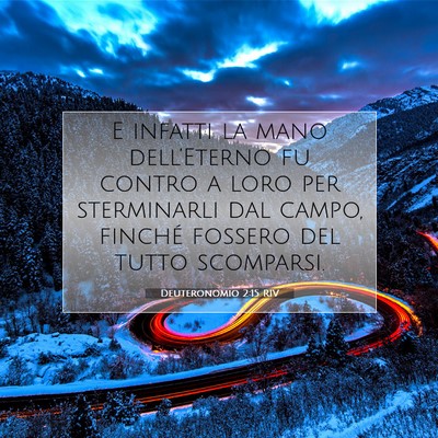 Deuteronomio 2:15 RIV Immagine del Versetto della Bibbia