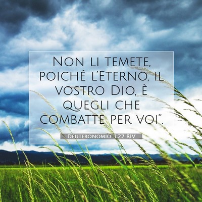 Deuteronomio 3:22 Versetto della Bibbia Spiegato