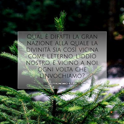 Deuteronomio 4:7 RIV Immagine del Versetto della Bibbia