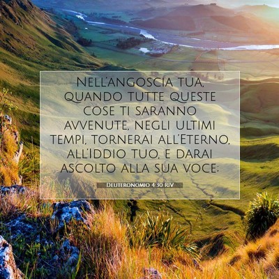 Deuteronomio 4:30 RIV Immagine del Versetto della Bibbia