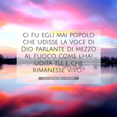 Deuteronomio 4:33 Versetto della Bibbia Spiegato