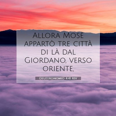 Deuteronomio 4:41 Versetto della Bibbia Spiegato