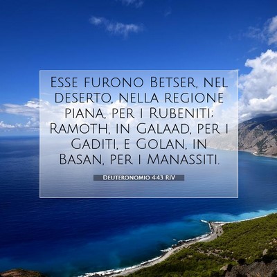 Deuteronomio 4:43 Versetto della Bibbia Spiegato