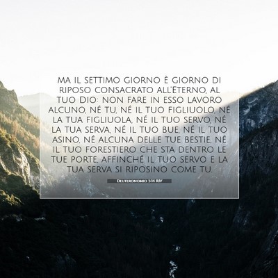 Deuteronomio 5:14 Versetto della Bibbia Spiegato