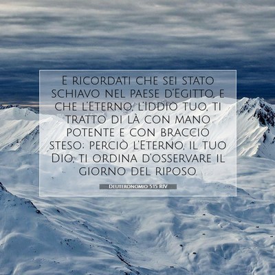 Deuteronomio 5:15 Versetto della Bibbia Spiegato