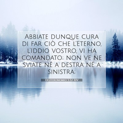 Deuteronomio 5:32 RIV Immagine del Versetto della Bibbia