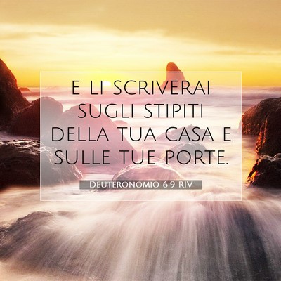 Deuteronomio 6:9 Versetto della Bibbia Spiegato