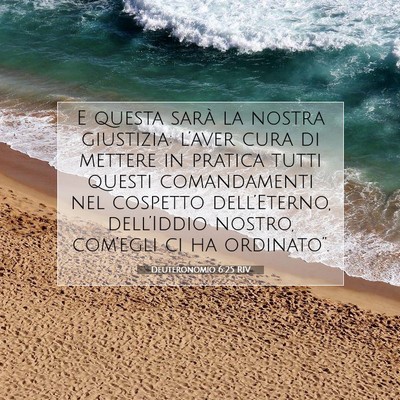 Deuteronomio 6:25 Versetto della Bibbia Spiegato