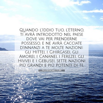 Deuteronomio 7:1 RIV Immagine del Versetto della Bibbia