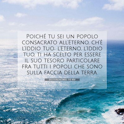 Deuteronomio 7:6 RIV Immagine del Versetto della Bibbia