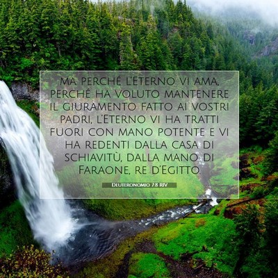 Deuteronomio 7:8 RIV Immagine del Versetto della Bibbia