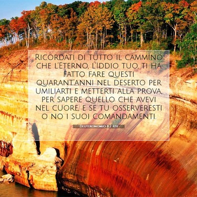 Deuteronomio 8:2 RIV Immagine del Versetto della Bibbia