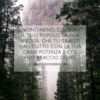 Deuteronomio 9:29 RIV Immagine del Versetto della Bibbia