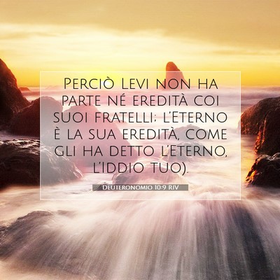 Deuteronomio 10:9 Versetto della Bibbia Spiegato