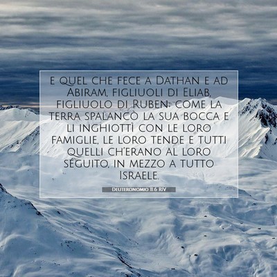 Deuteronomio 11:6 RIV Immagine del Versetto della Bibbia