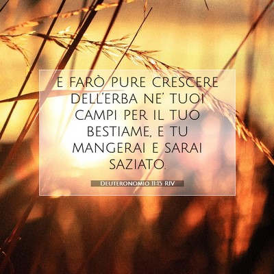Deuteronomio 11:15 Versetto della Bibbia Spiegato