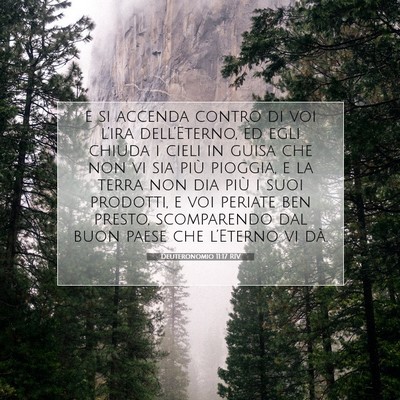 Deuteronomio 11:17 Versetto della Bibbia Spiegato